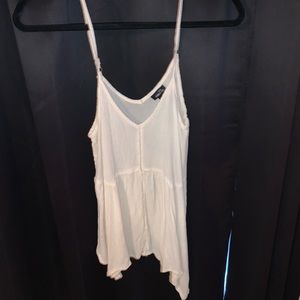 flowy white tank top